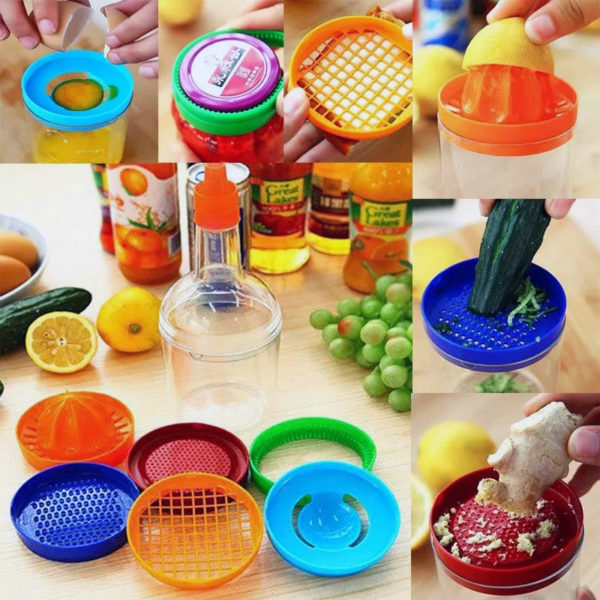 8-in-1 bottle of 8 colorful cookware