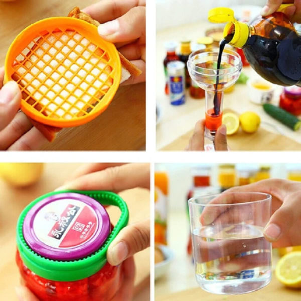 8-in-1 bottle of 8 colorful cookware