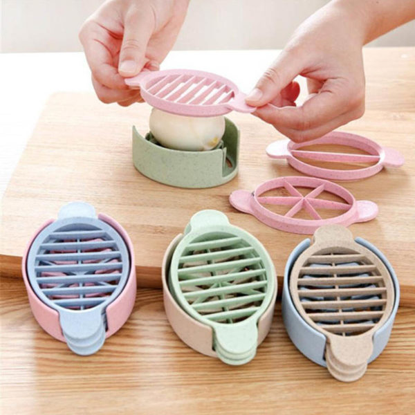 3-in-1 Multifunction Hard-Boiled Egg Cutter | Grey