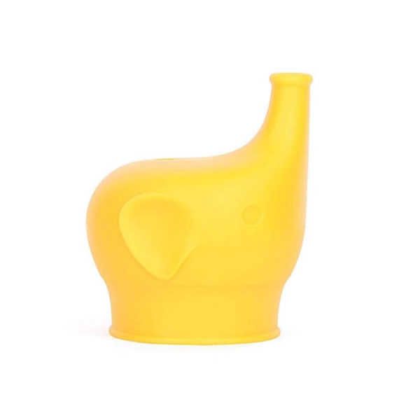 Silicone Baby Elephant Lid for Glass | Yellow
