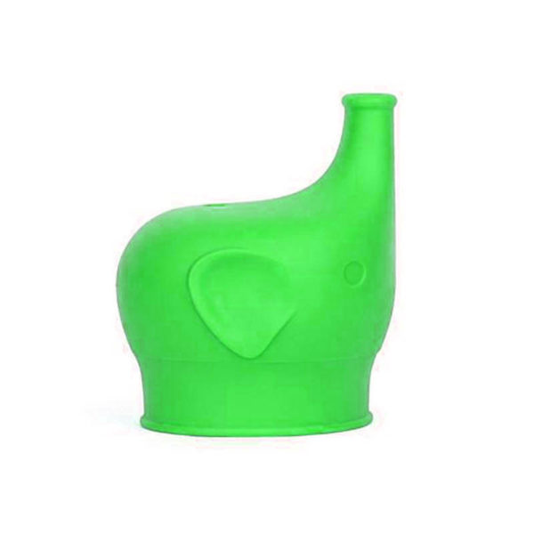 Silicone Baby Elephant Lid for Glass | Green