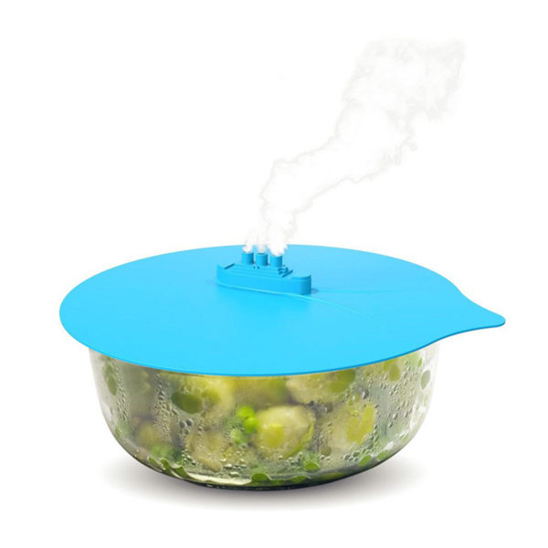 Small silicone steamer cover Boat Ø 13cm | Blue