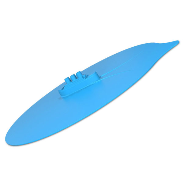 Large silicone steamer cover Boat Ø 25cm | Blue