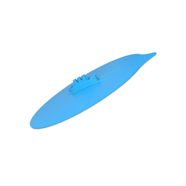 Medium silicone steamer cover Boat Ø 19cm | Blue