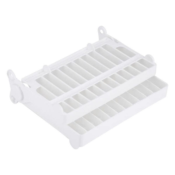 Compact Folding Mini Dish Drainer | White