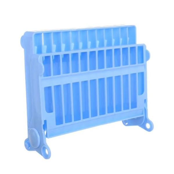 Compact Folding Mini Dish Drainer | Blue