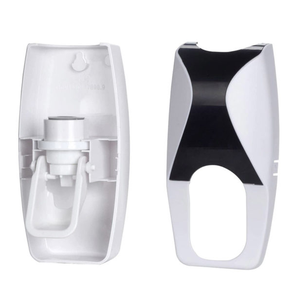 Toothpaste Dispenser and Toothbrush Holder | Black