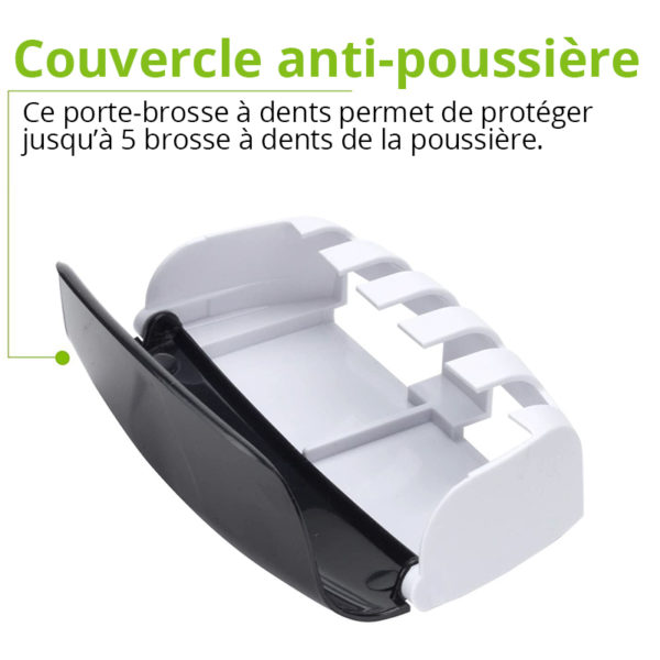 Distributeur de Dentifrice et Porte-Brosses à dents | Vert