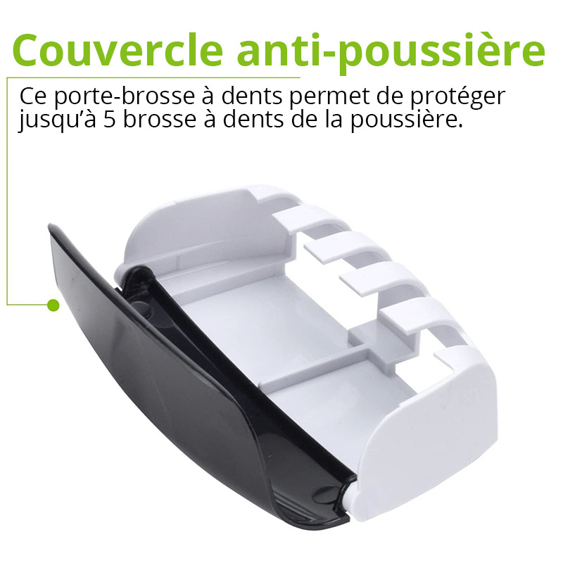 Distributeur automatique de dentifrice-Porte-brosse à dents-Système de  suspension-2