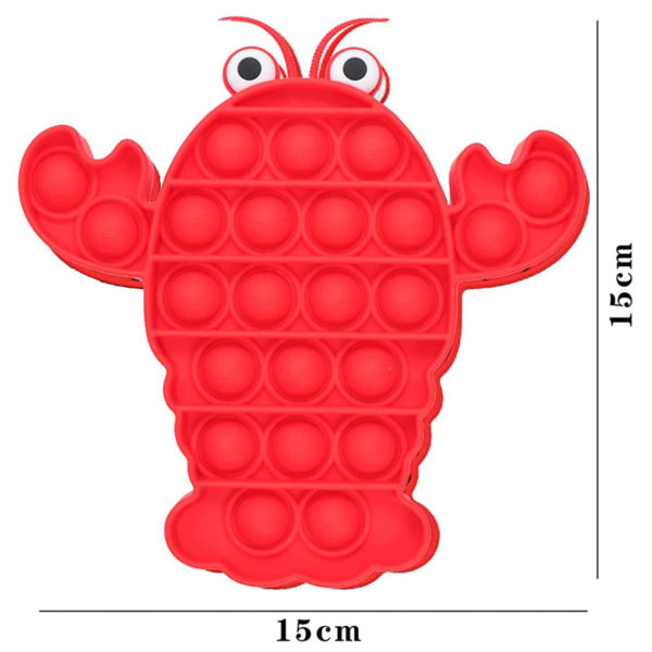 Jeu multifonction ludique “Pop” en silicone | Homard