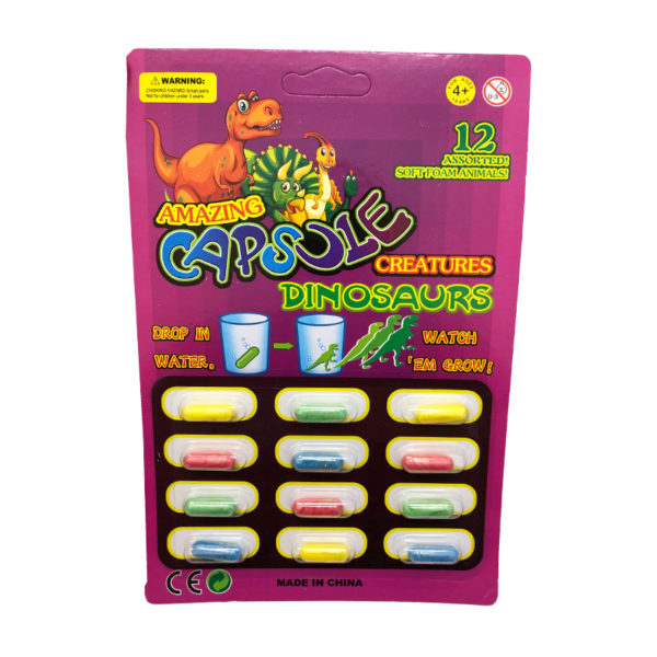 Capsules magiques d’animaux en mousse | Dinosaures