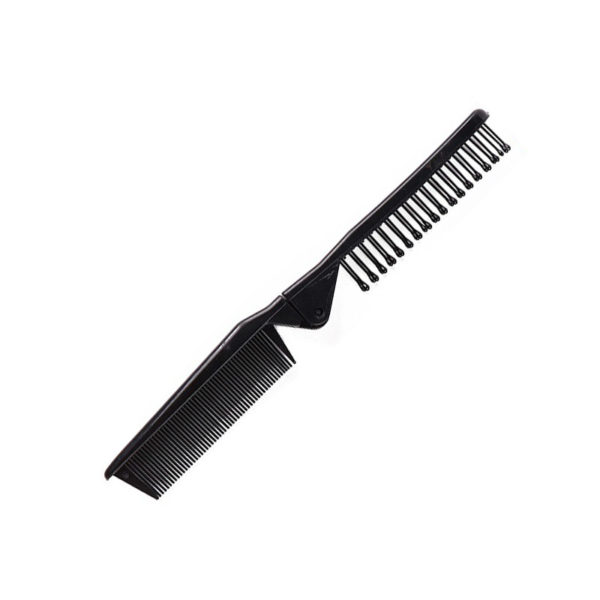 Foldable Pocket Comb-Brush | Black