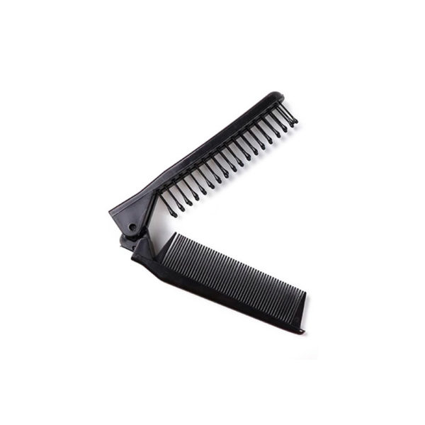 Foldable Pocket Comb-Brush | Black