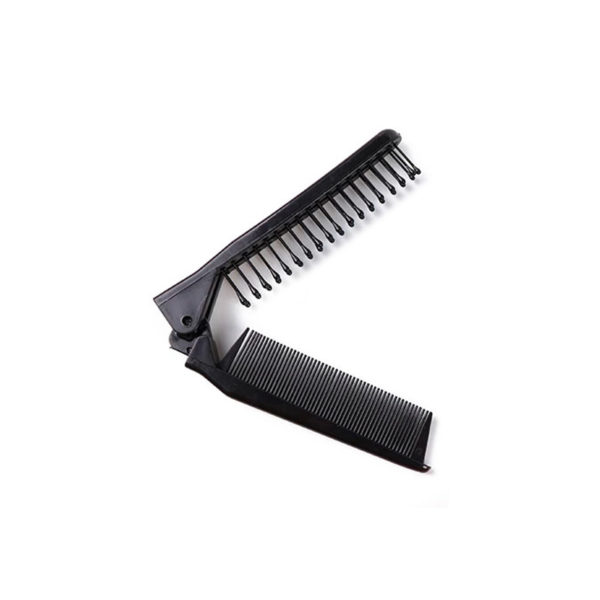 Peigne-Brosse pliable de poche | Noir