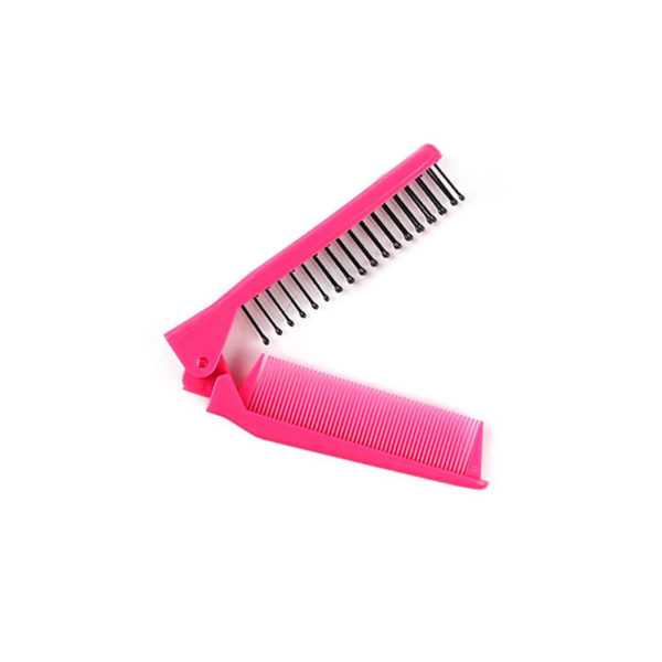 Peigne-Brosse pliable de poche | Rose