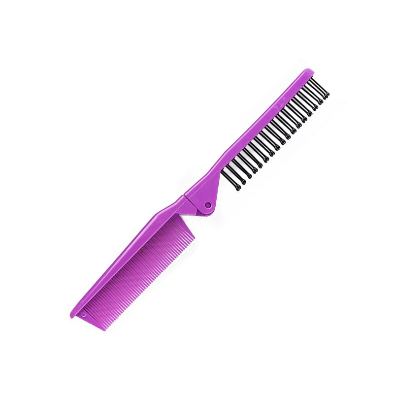 Peigne-Brosse pliable de poche | Violet