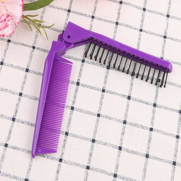 Peigne-Brosse pliable de poche | Violet