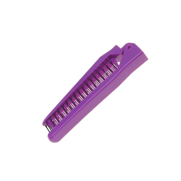 Peigne-Brosse pliable de poche  Noir -  - Zunik Zunik