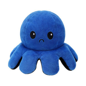 Adorable peluche pieuvre réversible géante | Rose & Bleu