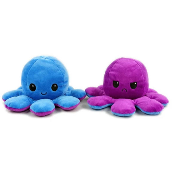 Adorable giant reversible octopus soft toy | Pink & Blue