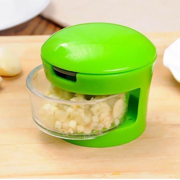 Manual multifunction garlic chopping box | Green