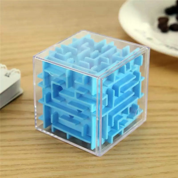 3d ball maze cube | Blue