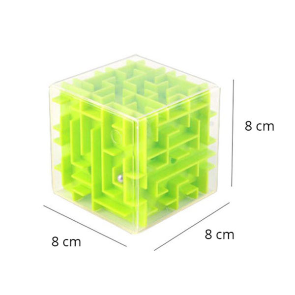 Cube de labyrinthe 3D à bille | Rose