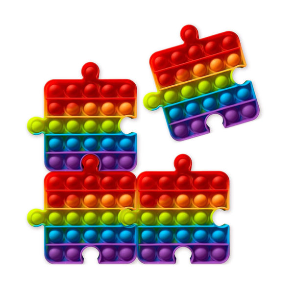 Jeu multifonction ludique “Pop” en silicone Puzzle | Violet