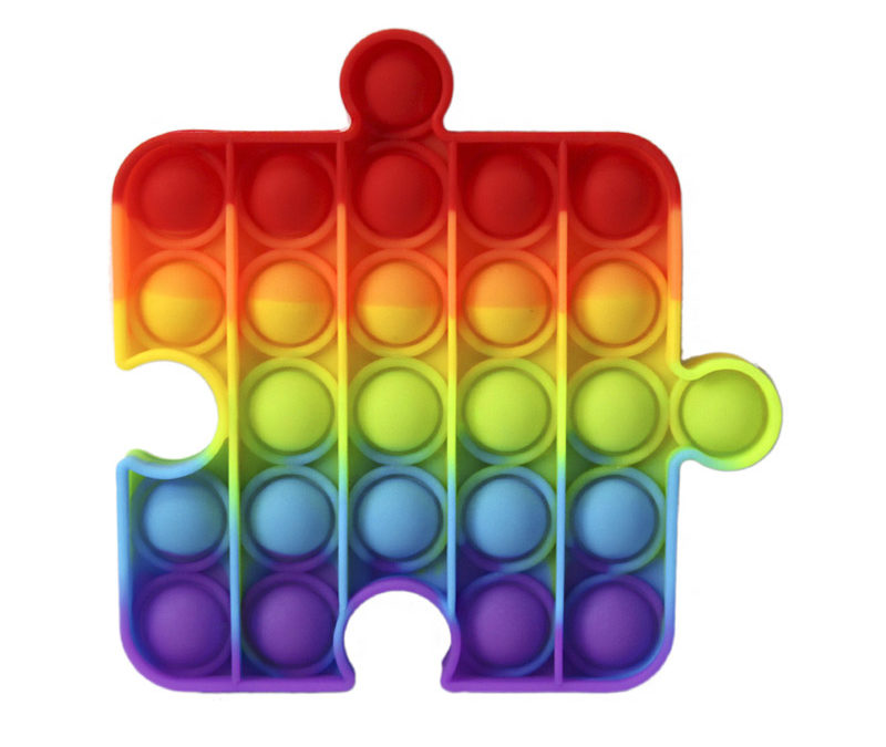 Fun puzzle silicone multifunction game | Rainbow
