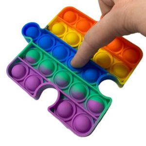 Fun puzzle silicone multifunction game | Rainbow