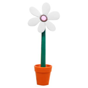 Flower pen with its pot | White
