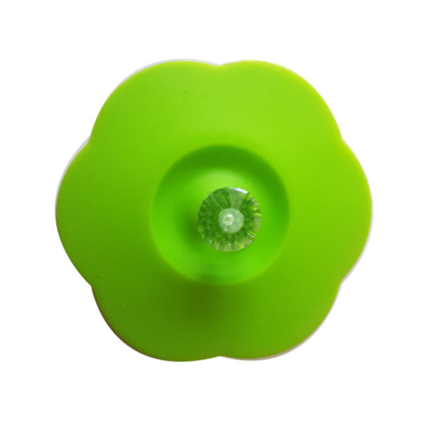 Silicone dust cover with diamond | Green