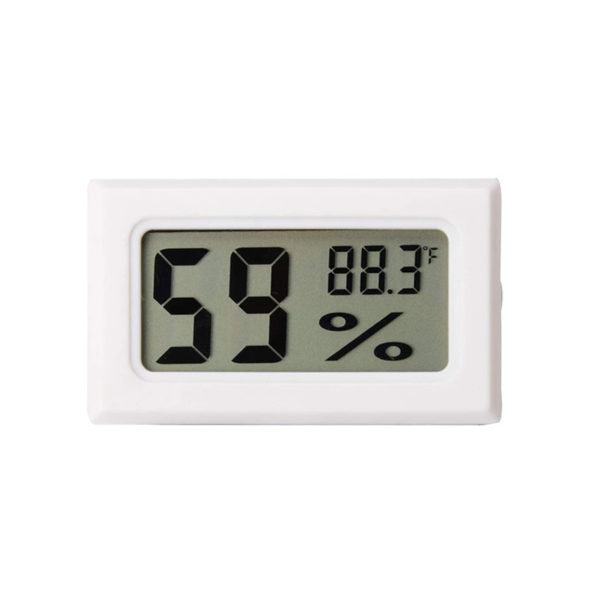 Convenient LCD Digital Hygrometer and Thermometer | White