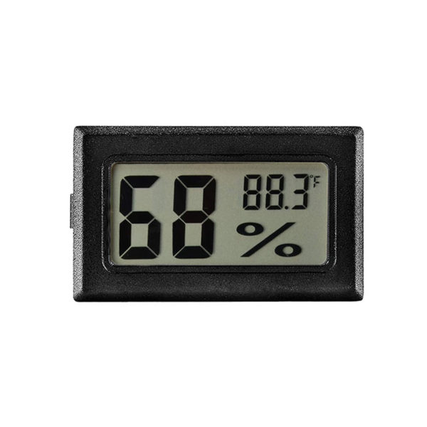 Convenient LCD Digital Hygrometer and Thermometer | Black