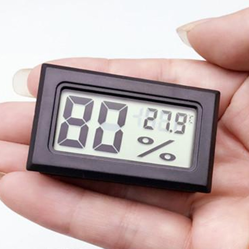TOOGOO Hygrometre Thermometre LCD numerique portable Mini Capteur dHumidite interieure Noir 