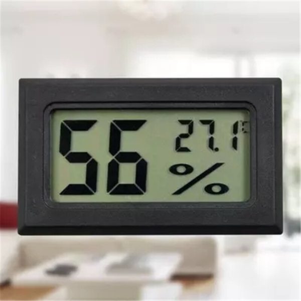 Convenient LCD Digital Hygrometer and Thermometer | Black