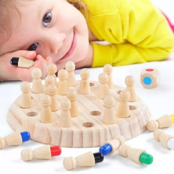 Educational Wooden Memory Chess Game