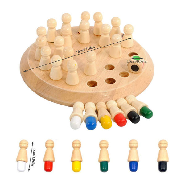 Educational Wooden Memory Chess Game