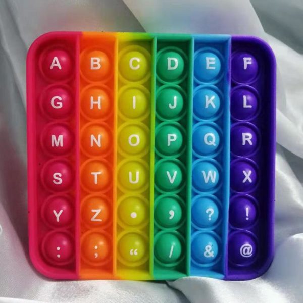 Fun square silicone multifunction game | ALPHABET