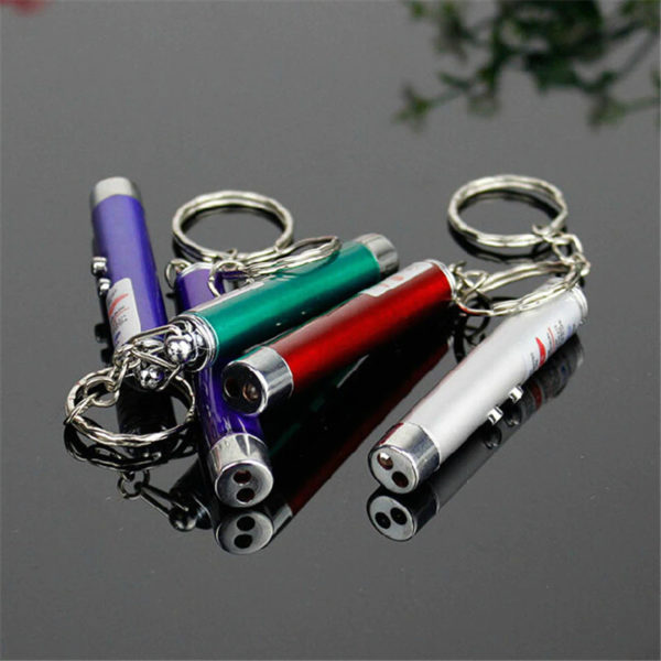 Multifunction 3 in 1 Laser Pointer Keychain | Red