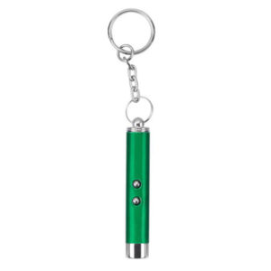 Porte-clefs pointeur Laser 3 en 1 multifonction | Vert