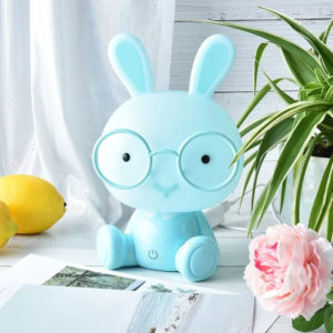 Adorable lampe de nuit Lapin | Bleu