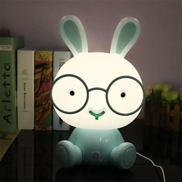 Adorable lampe de nuit Lapin | Bleu