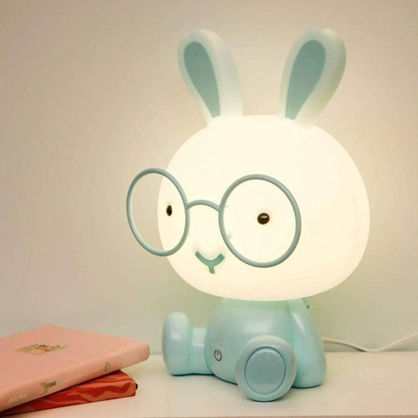 Adorable lampe de nuit Lapin | Bleu