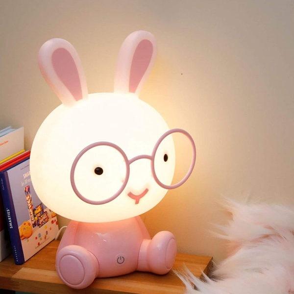 Adorable Rabbit night lamp | Pink