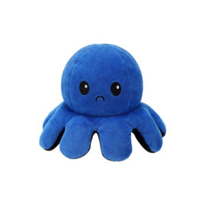 Adorable luminous reversible octopus soft toy | Blue