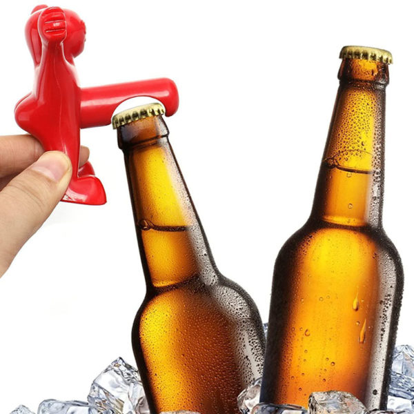 Red naughty man bottle opener