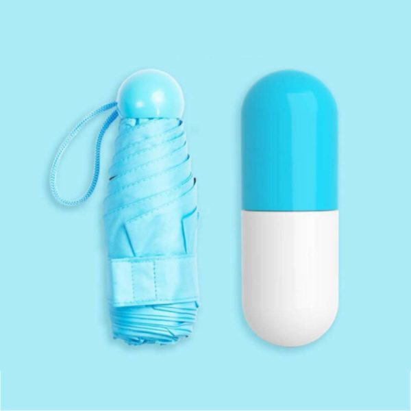 Ultra-Compact Umbrella Pill | Blue