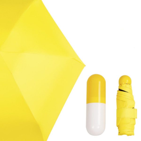 Ultra-Compact Umbrella Pill | Yellow