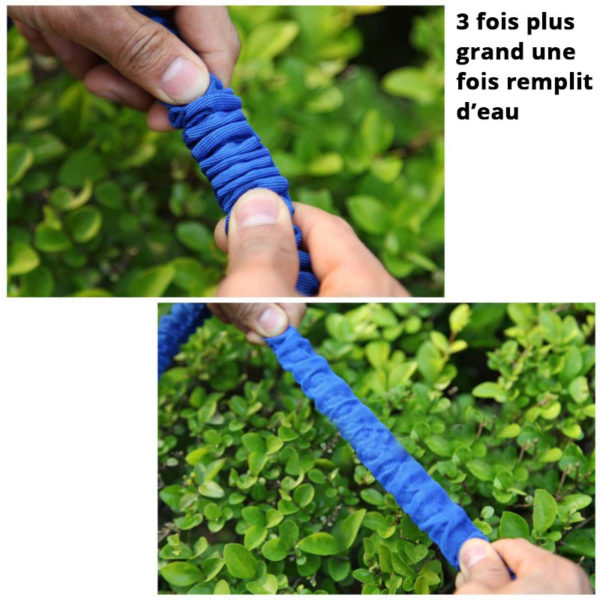 Tuyau d’arrosage extensible révolutionnaire 25m | Bleu